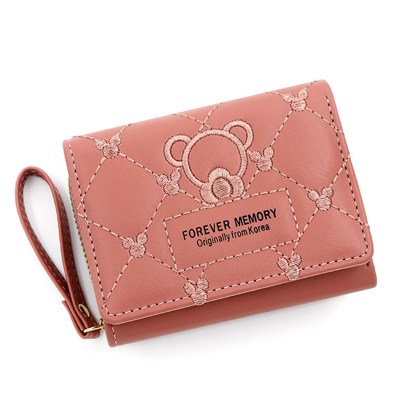 Women's Embroidery Short Fashion Embroidered For Multiple Ladies Wallets