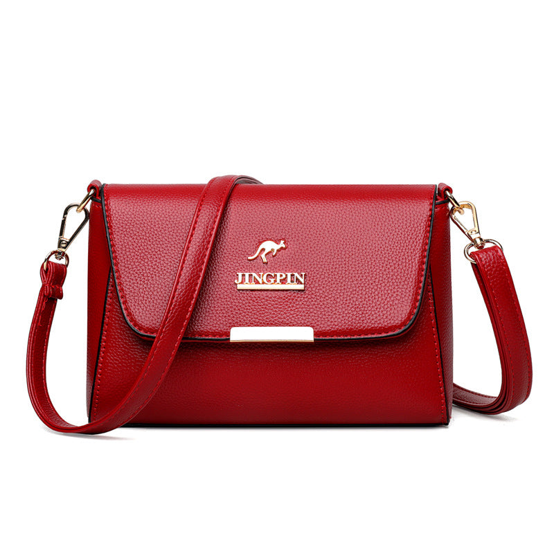 Women's Female Lady Trendy Soft Leather Pouch Crossbody Bags