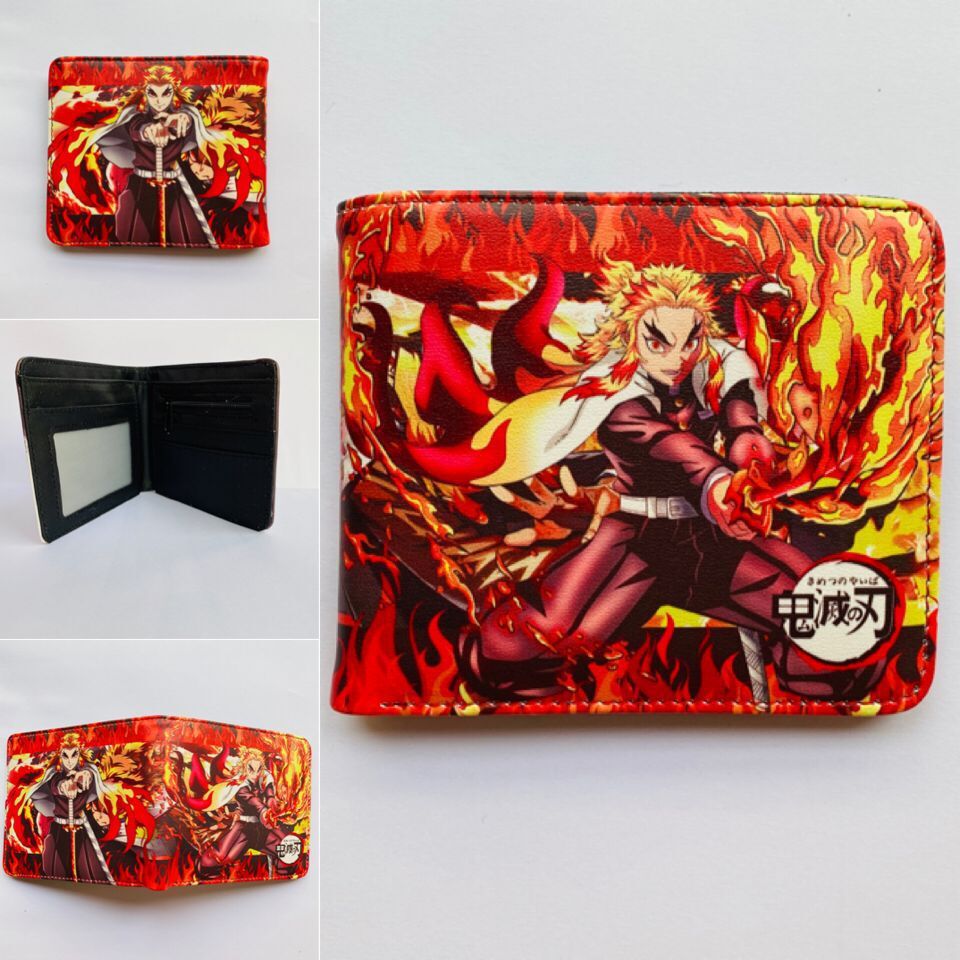 Anime Peripheral Ghost Blade Extinction Cartoon Printed Character Ladies Wallets