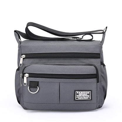 Men's Large Capacity Horizontal Zipper Stall Business Men's Messenger Bags