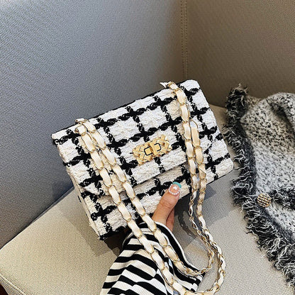 Versatile Minority Fashion Trend Chain Texture Crossbody Bags