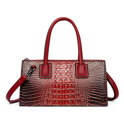 Women's Retro Style Fashion Trendy Crocodile Pattern Crossbody Bags