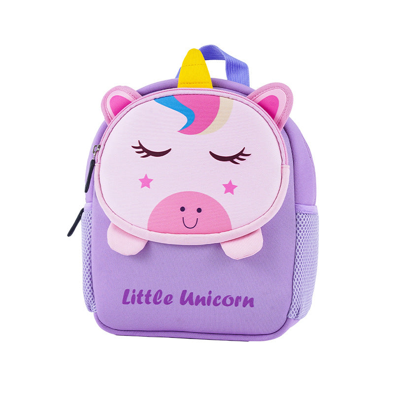 Sacs d'école maternelle ultra légers en trois dimensions pour enfants avec motif animal mignon