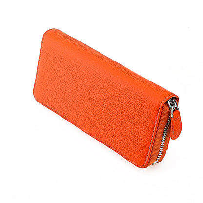 Women's Swiping Leather Long Style Expanding Clutch Ladies Wallets