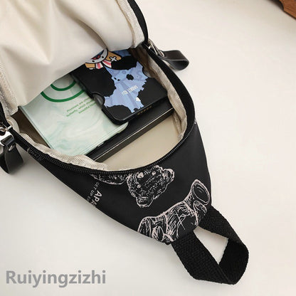 Women's & Men's & Junior High Simple Bear Design Waist Packs