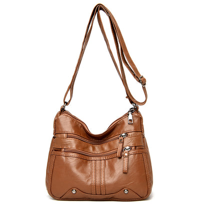 Women's Female Lady Soft Leather Mother Crossbody Bags