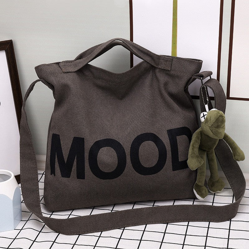 Women's Capacity Canvas Cloth College For Class Style Shoulder Bags