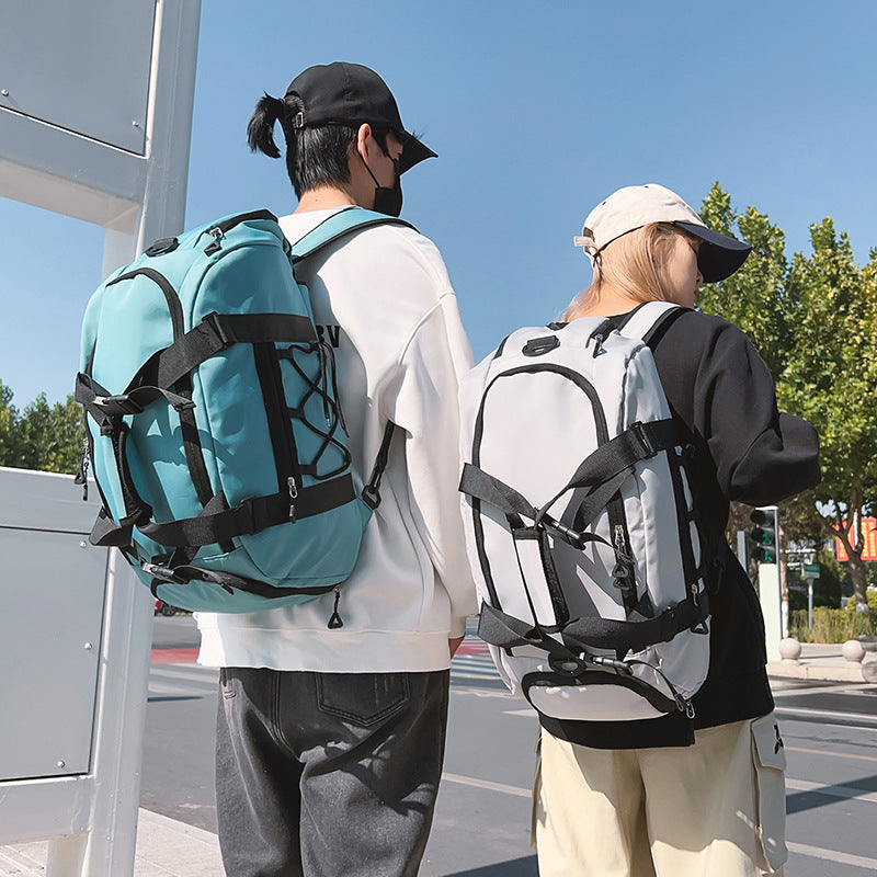 Basket-ball portable à décompression de grande capacité, séparation sèche et humide avec sacs de voyage