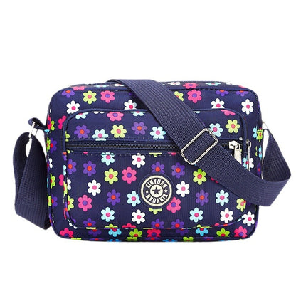 Women's Korean Style Oxford Mummy Flower Cloth Crossbody Bags