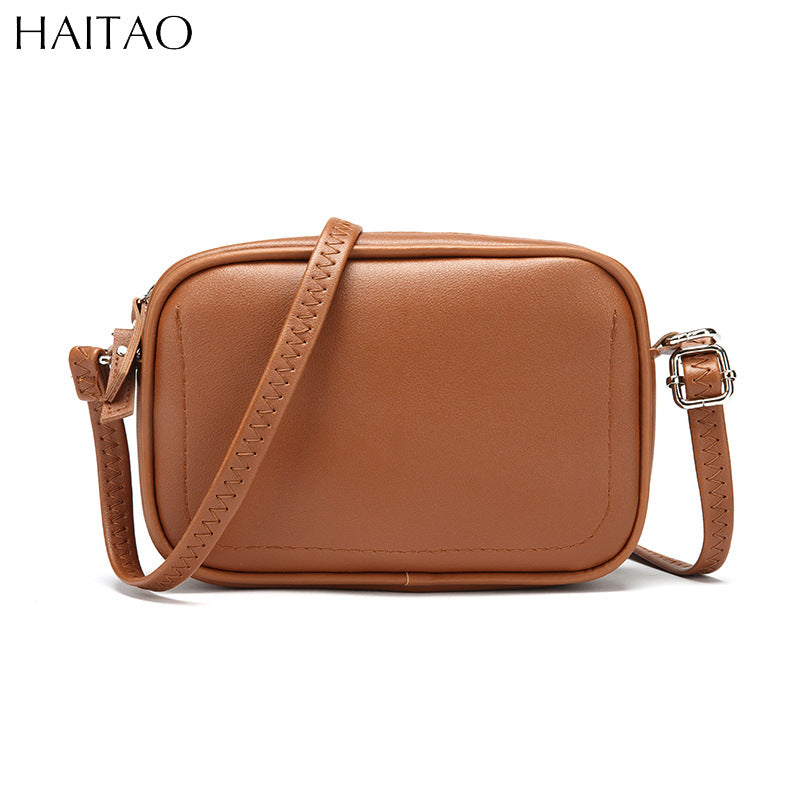 Women's Solid Color Simple Summer Small Square Crossbody Bags