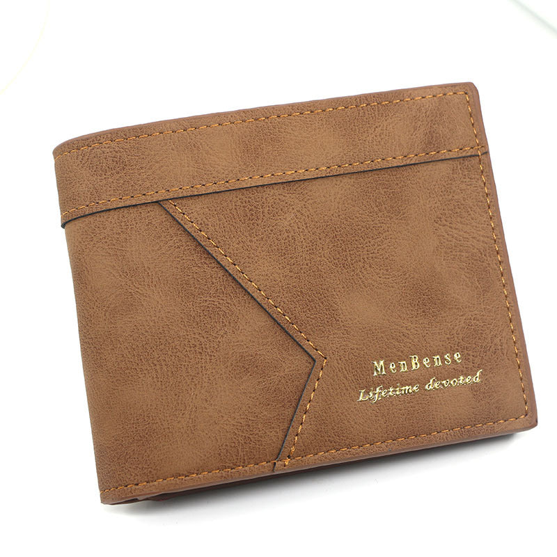 Men's Matte Leather Man's Large Capacity Multi Men's Wallets