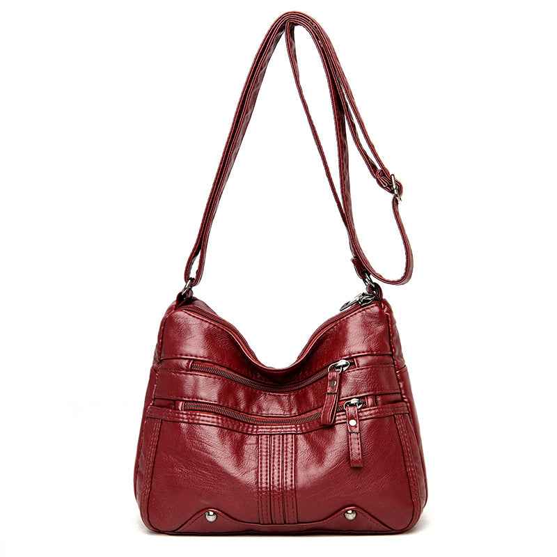 Fashion Women's Unique Soft Leather Mom Shoulder Bags