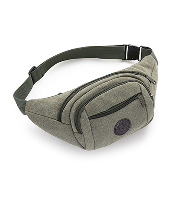 Women's & Men's & Thick Canvas Large Capacity Business Men's Waist Packs