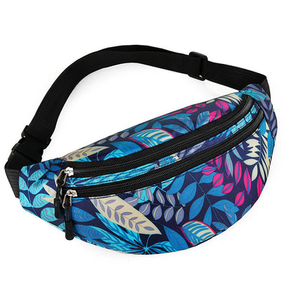 Women's Nylon Close-fitting Mobile Summer Fashion Camouflage Waist Packs