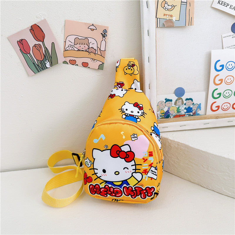 Children's Spring Cartoon Printed Oxford Cloth One Boys Children's Waist Packs