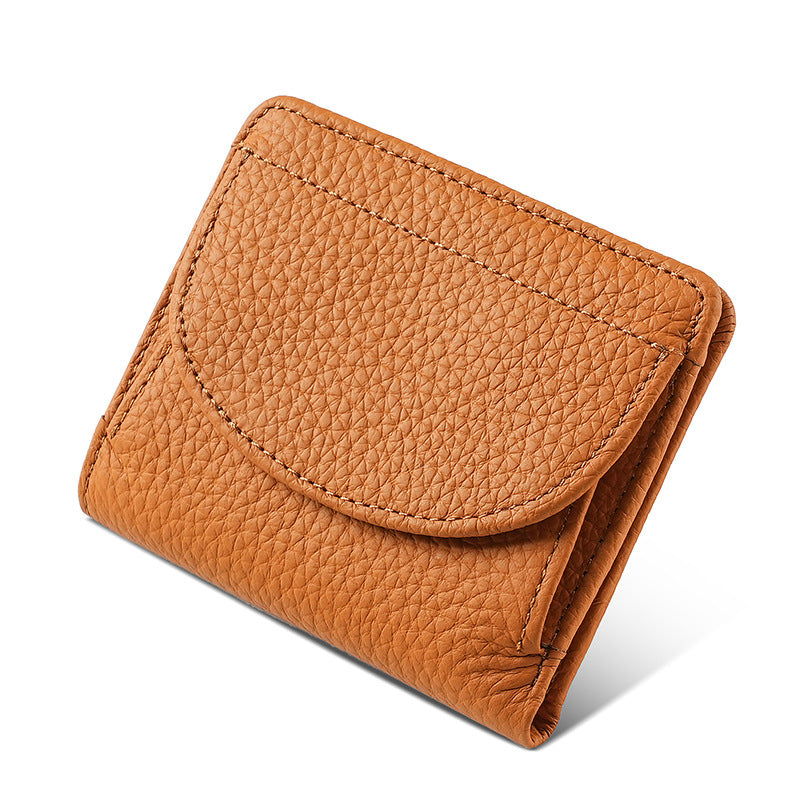 Women's First Layer Cowhide Leather Multiple Slots Ladies Wallets