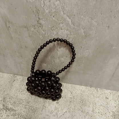 Beaded Beads Pearl Woven Classic Style Bags