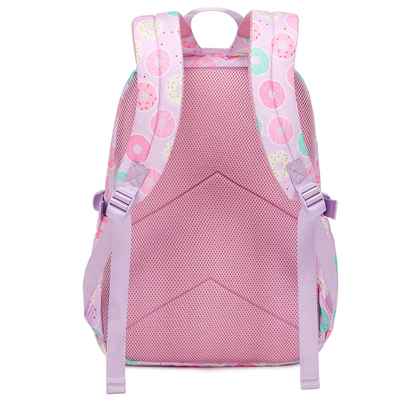 Children's Large Capacity Donut Printing Female Mother Elementary School Students' Schoolbags