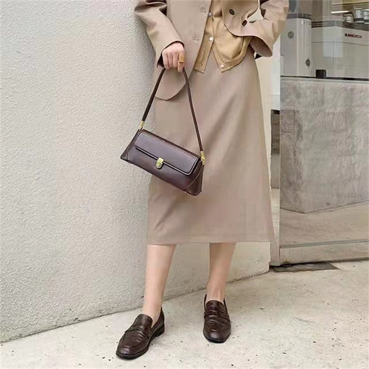 Women's Retro Minority Design High-grade Solid Color Bags