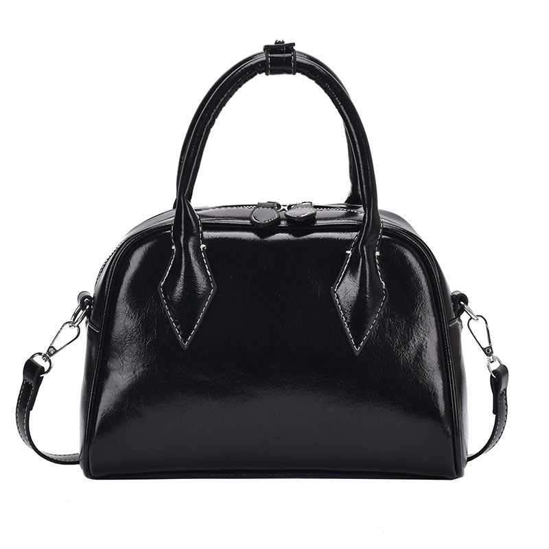 Women's South Style Niche Oil Wax Leather Bags