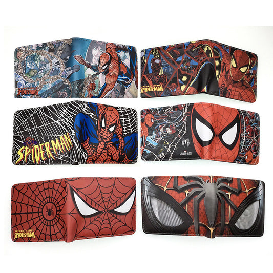 Men's Super Heros Short Black Spider Green Ladies Wallets