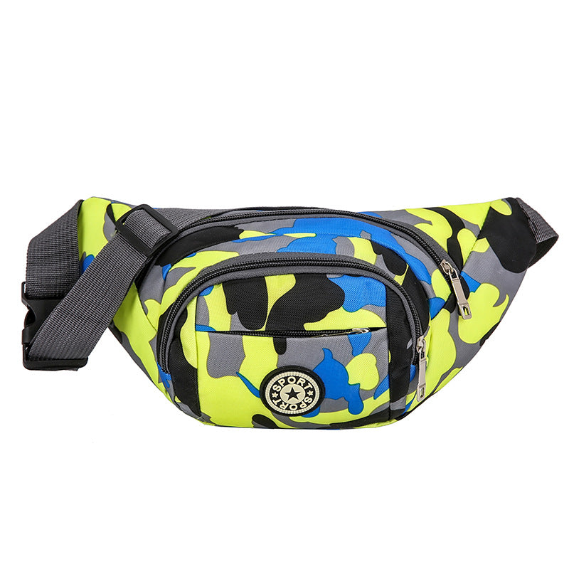 Sacs banane pour hommes, femmes et hommes, rangement mobile, petits sacs de selle camouflage