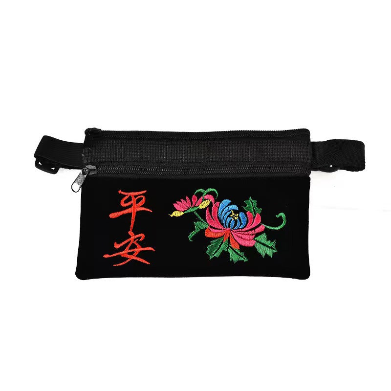 Women's Stylish Ethnic Style Embroidered Mobile Crossbody Bags