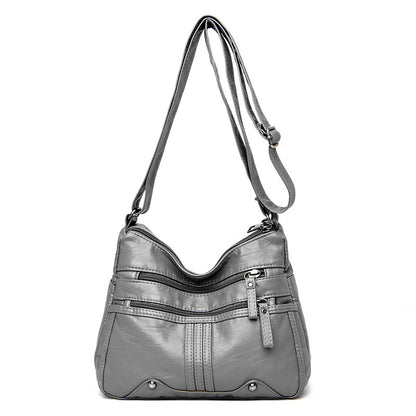 Women's Female Lady Soft Leather Mother Crossbody Bags