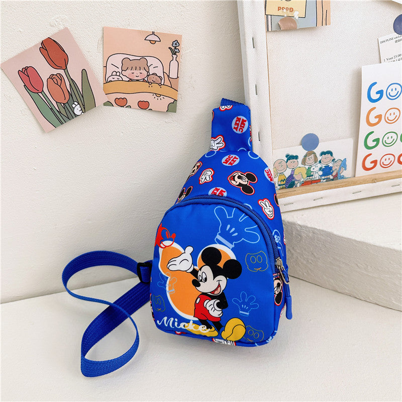 Children's Spring Cartoon Printed Oxford Cloth One Boys Children's Waist Packs