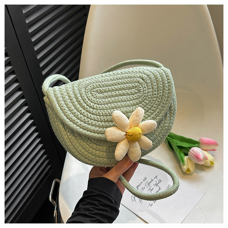 Women's Attractive High-grade Woven Saddle Fashion Bags