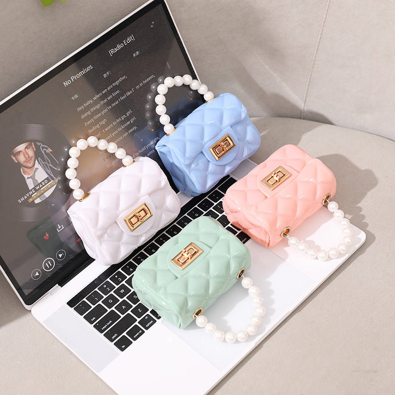 Elegant Jelly Cute Princess Style Pearl Crossbody Bags