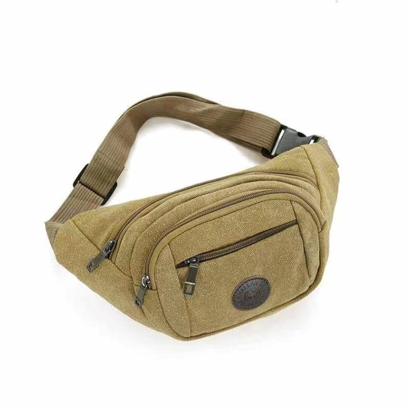 Women's & Men's & Running Canvas Cashier Construction Site Men's Waist Packs