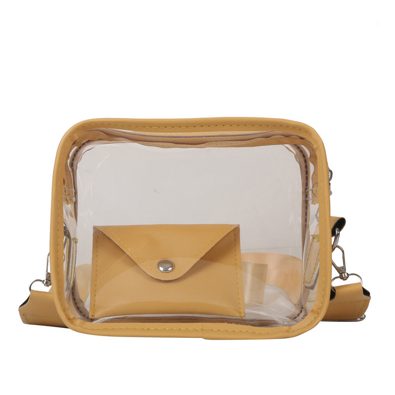 Women's Fashion Simple Envelope Transparent Jelly Shoulder Bags