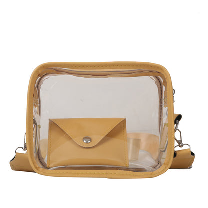 Women's Fashion Simple Envelope Transparent Jelly Shoulder Bags