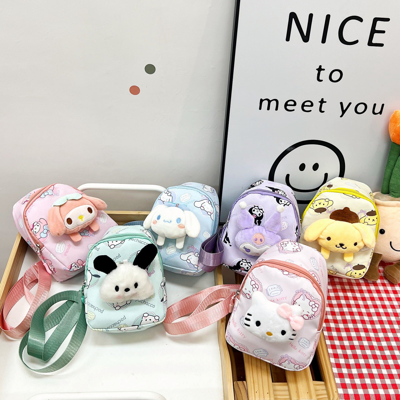 Children's Stylish Cute Plush Doll Cartoon Children's Waist Packs