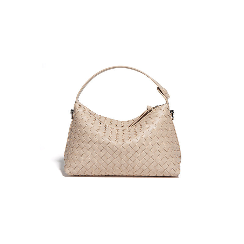 Women's Niche Cowhide Rhombus Dumpling Woven Fashion Handbags