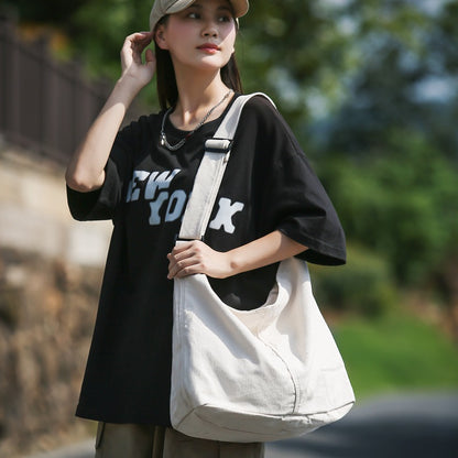 Women's Canvas White Cotton Cloth Fashionable Tote Bags