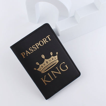 White Leather Couple Crown Document Passport Id Package