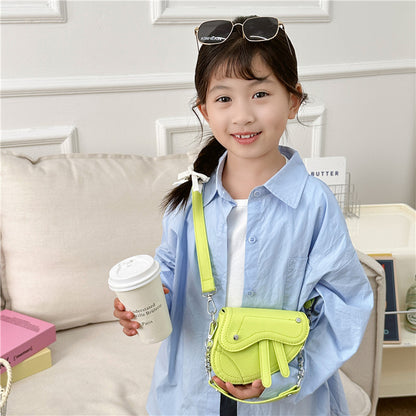 Korean Style Fashion Boys Saddle Mini Children's Shoulder Bags