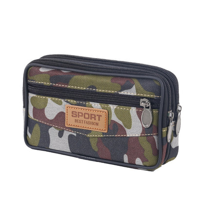 Sacoche de ceinture multifonctionnelle pour homme, camouflage, construction de vêtements, sacs de taille pour homme