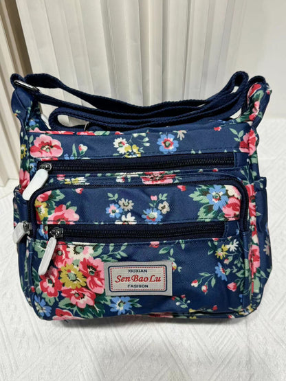 Women's Nylon Printed Mother Outdoors Commute Crossbody Bags