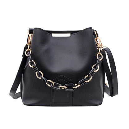 Women's Style Bucket Trendy Fashion Chain Hand Shoulder Bags