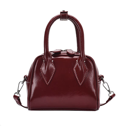 Women's South Style Niche Oil Wax Leather Bags