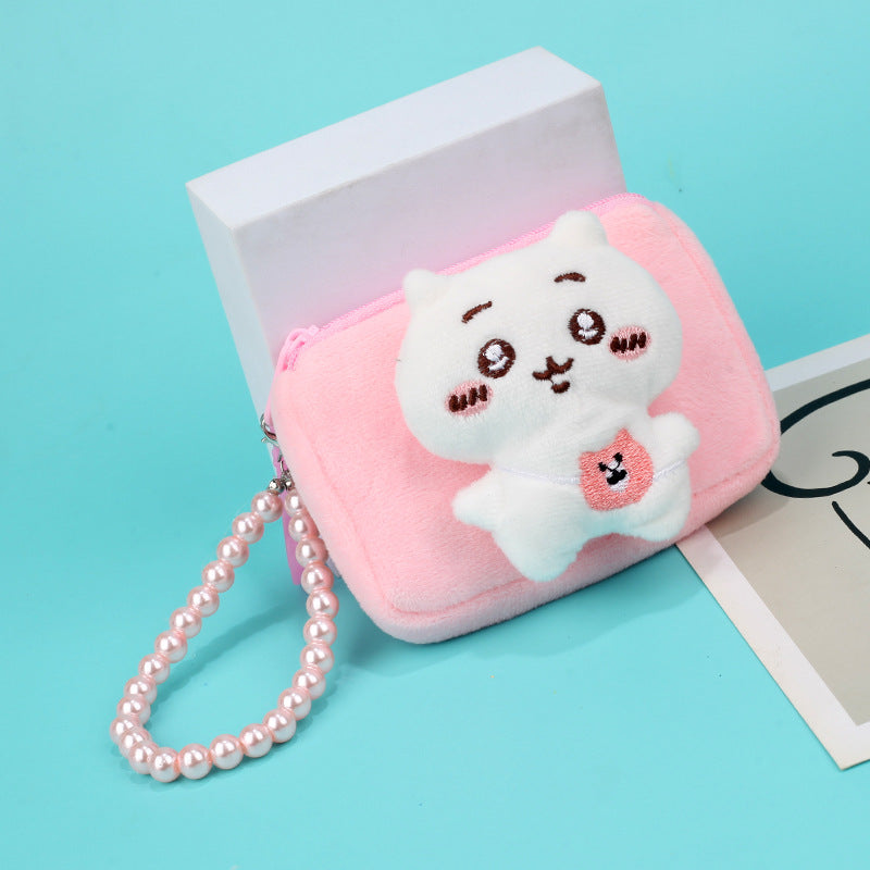 Bear Doll Hairstyle Plush Mini Creative Coin Purses