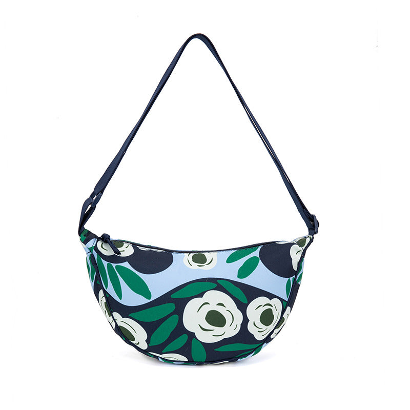 Women's Fitting Room Printed Dumpling Cloth Crossbody Bags