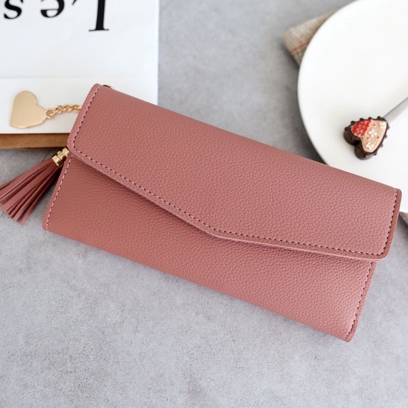 Women's Long Large Capacity Pendant Simple College Ladies Wallets