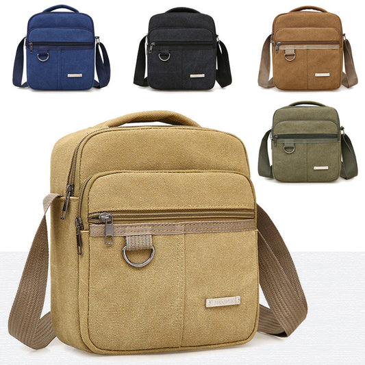 Sacs messagers classiques en toile pour hommes, style coréen, pour le travail