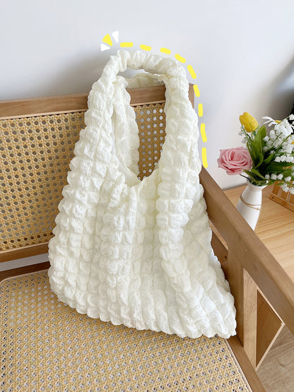 Graceful Popular Bubble Heart Pleated Cloud Handbags