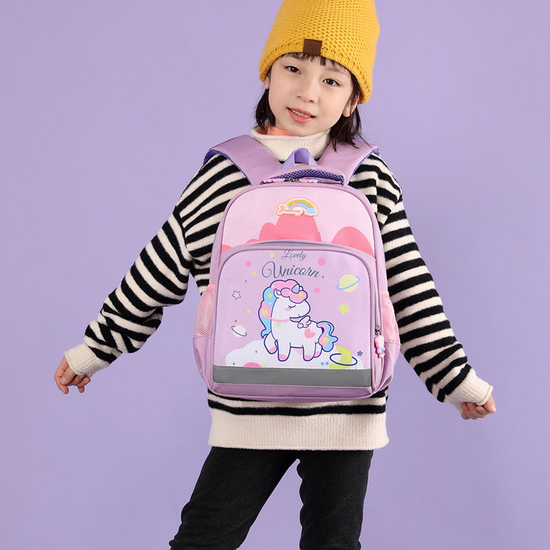 Sacs d'école pour enfants de petite classe avec licorne de dessin animé pour garçons de 1 an