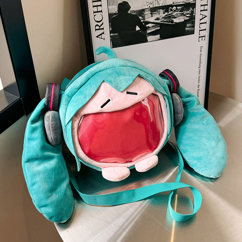 Earphone Cute Cartoon Doll For Funny Children's Shoulder Bags